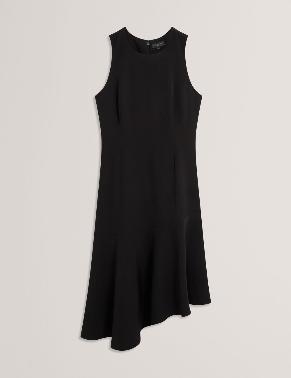 Women ASYMMETRIC MIDI DRESS - Black - Ted Baker
