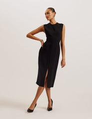 Women MANABDL - Tailored Sleeveless Midi Dress With Front Split - Ted Baker