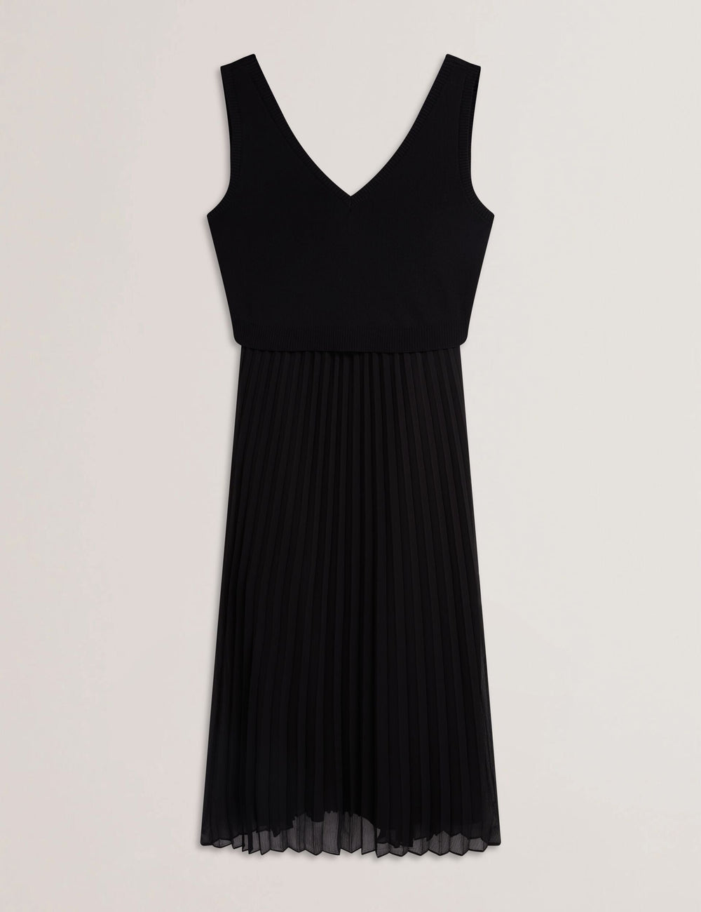 Women LARNAHH - Pleated Midi Dress With Removable Knit Tank - Ted Baker