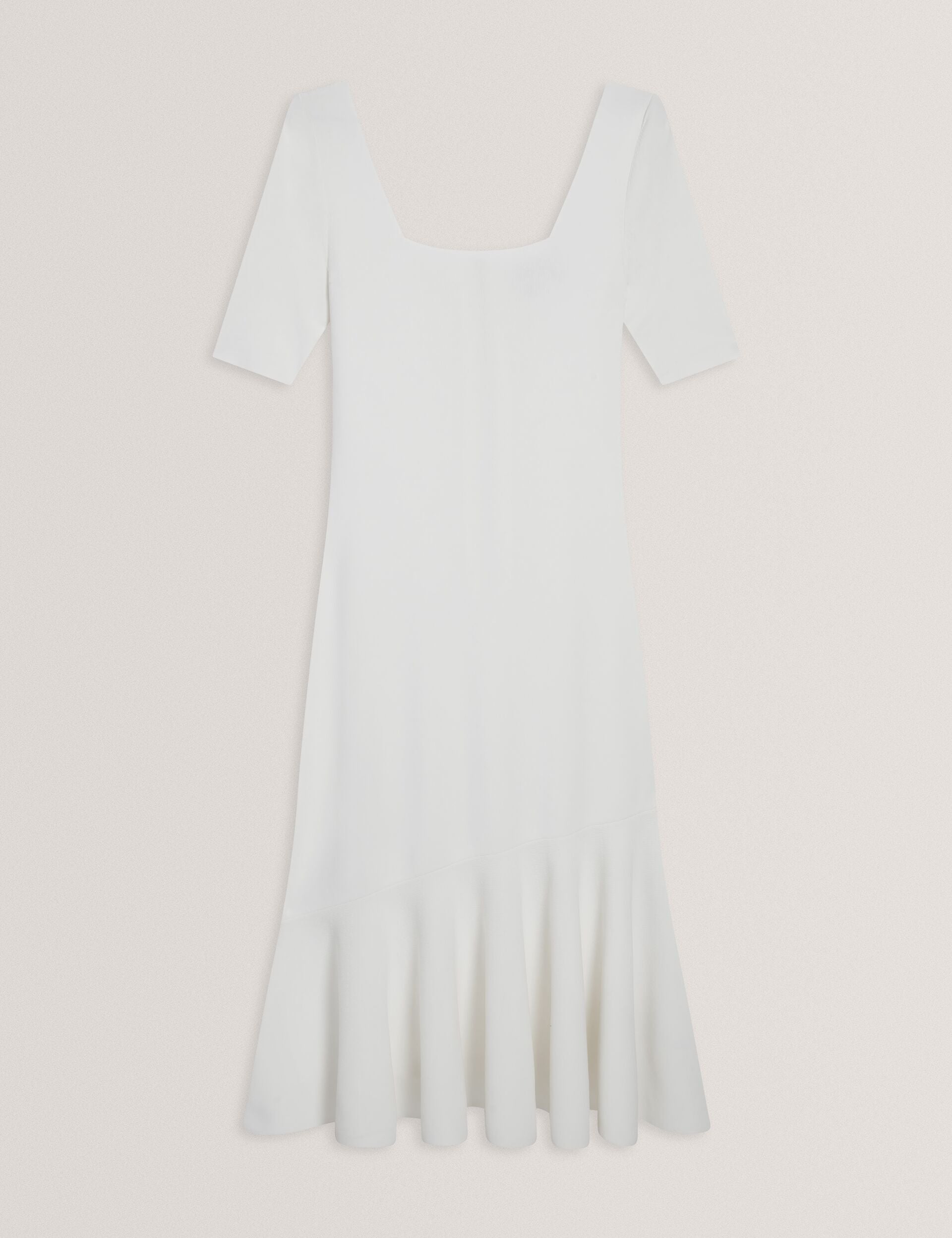 Women MIYHAA - Flippy Hem Square Neck Knitted Midi Dress - Ted Baker
