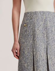 Women VULPAM - Sleeveless Knit Bodice Boucle Mini Dress - Ted Baker