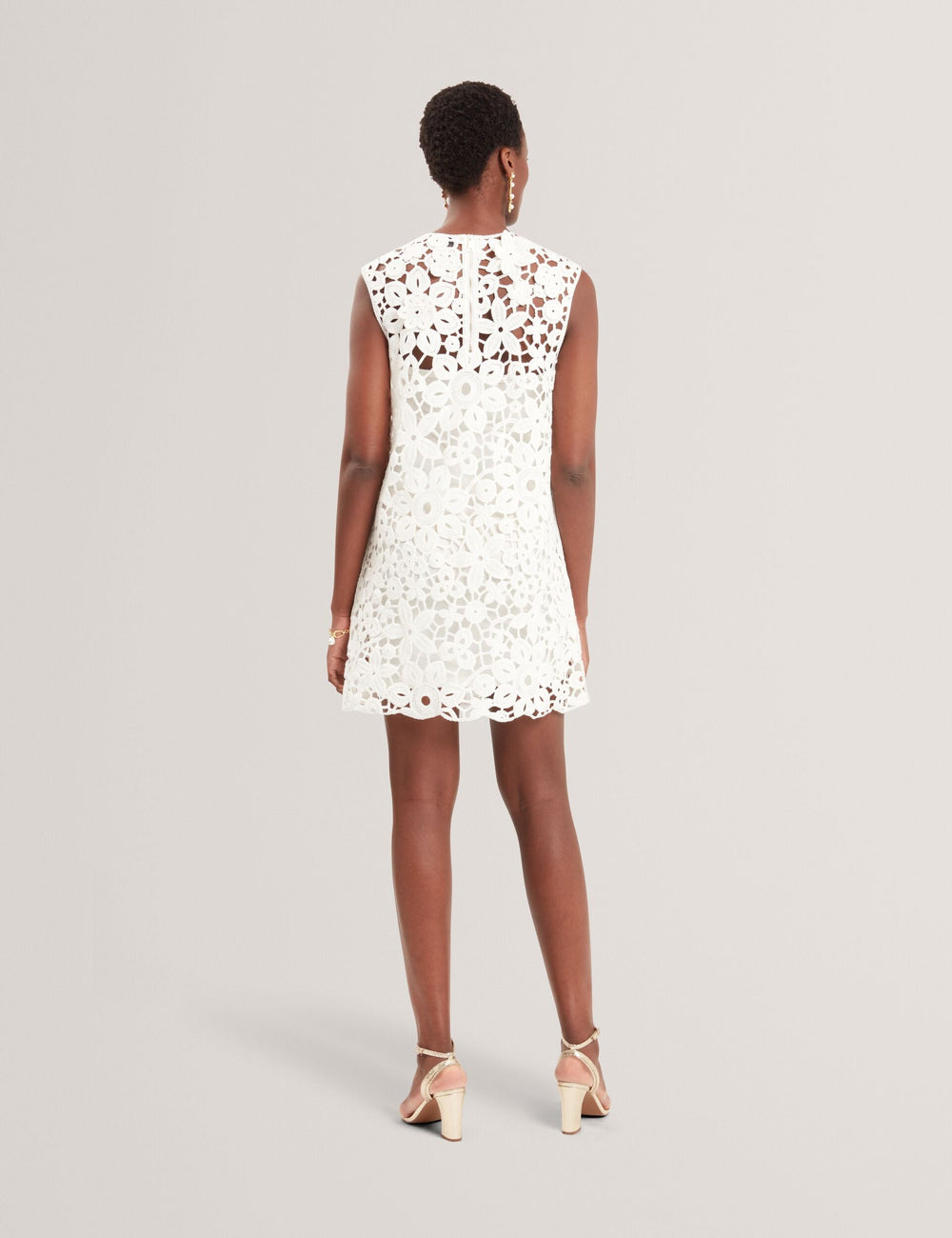 Women MIIKKA - Crochet Sleeveless Mini Shift Dress - Ted Baker