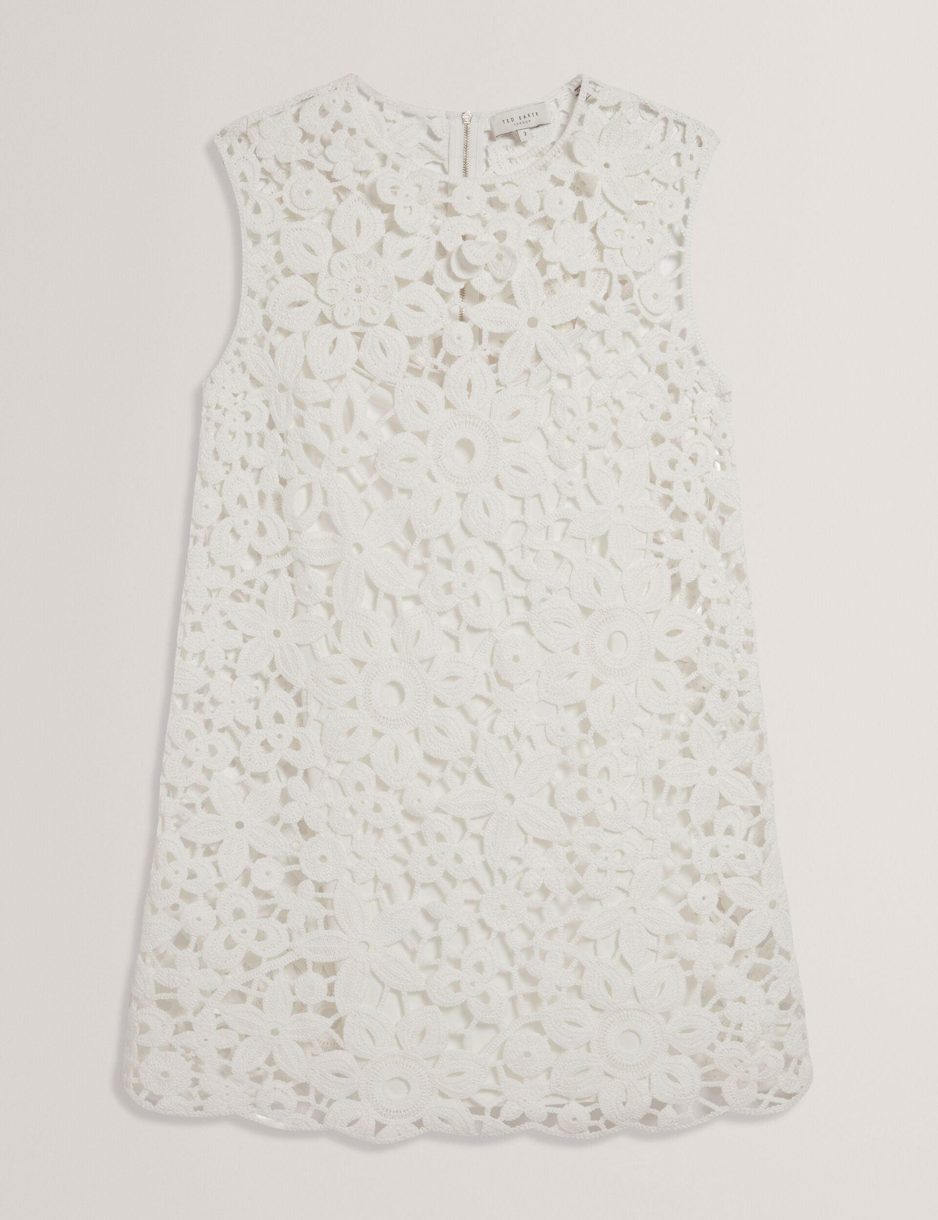 Women MIIKKA - Crochet Sleeveless Mini Shift Dress - Ted Baker