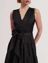 Women OTIANA - Sleeveless Tie Waist Tiered Mini Dress - Ted Baker
