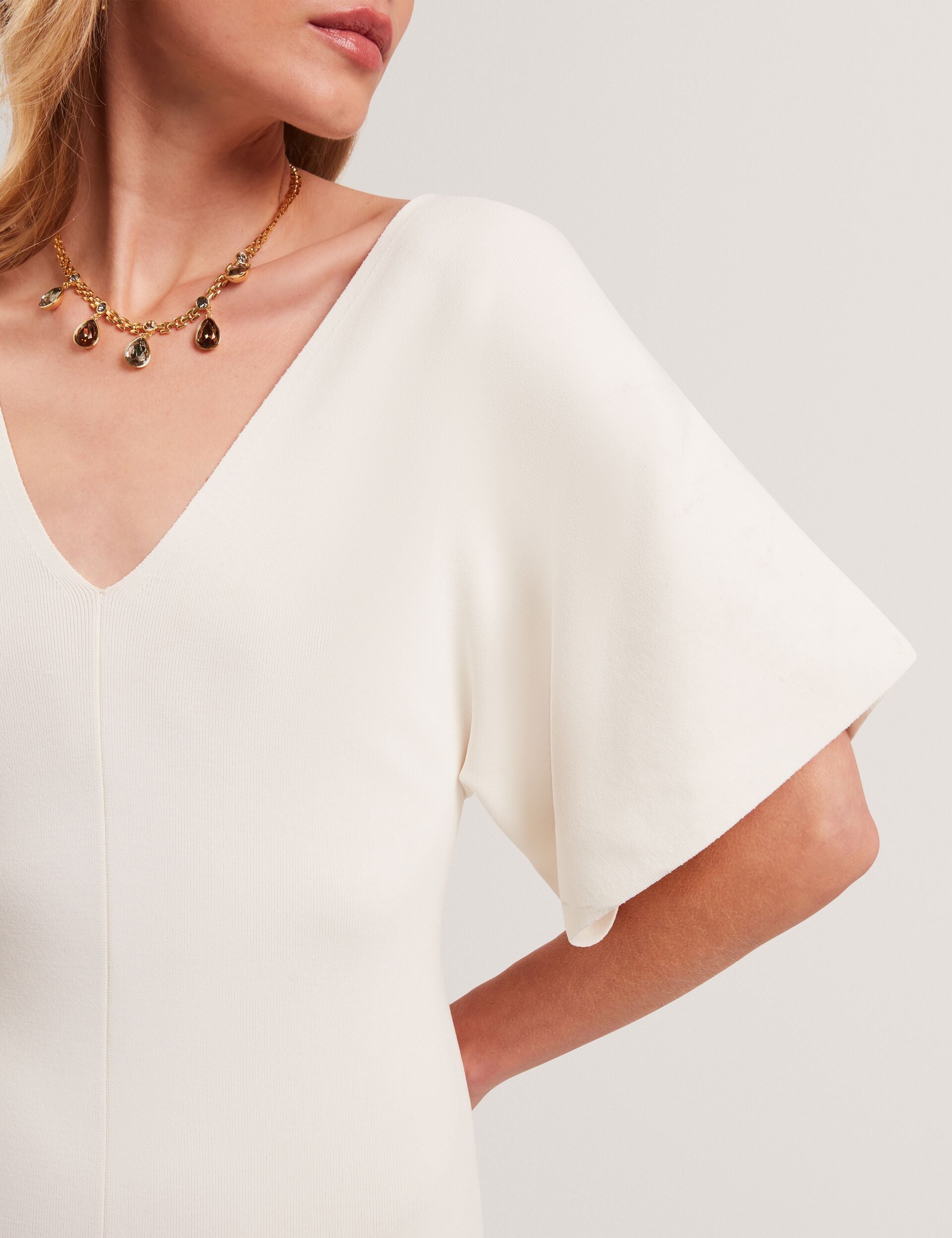 Women REBEXXA - Wide Sleeve Knitted Bodycon Midi Dress - Ted Baker