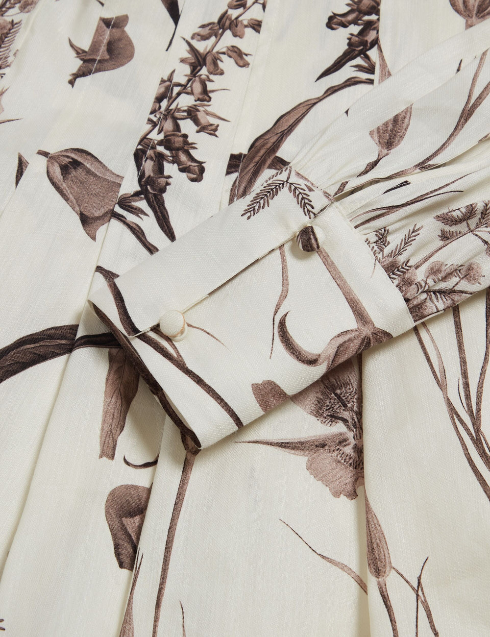 Women ELODIZA - Sepia Print Linen Silk Mini Shirt Dress - Ted Baker