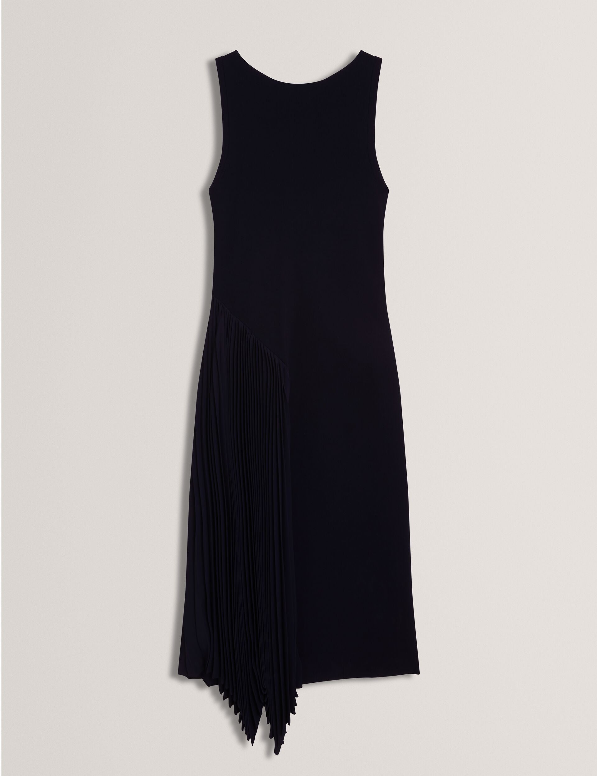 Women AZZINA - Pleated Panel Sleeveless Knitted Midi Dress - Ted Baker