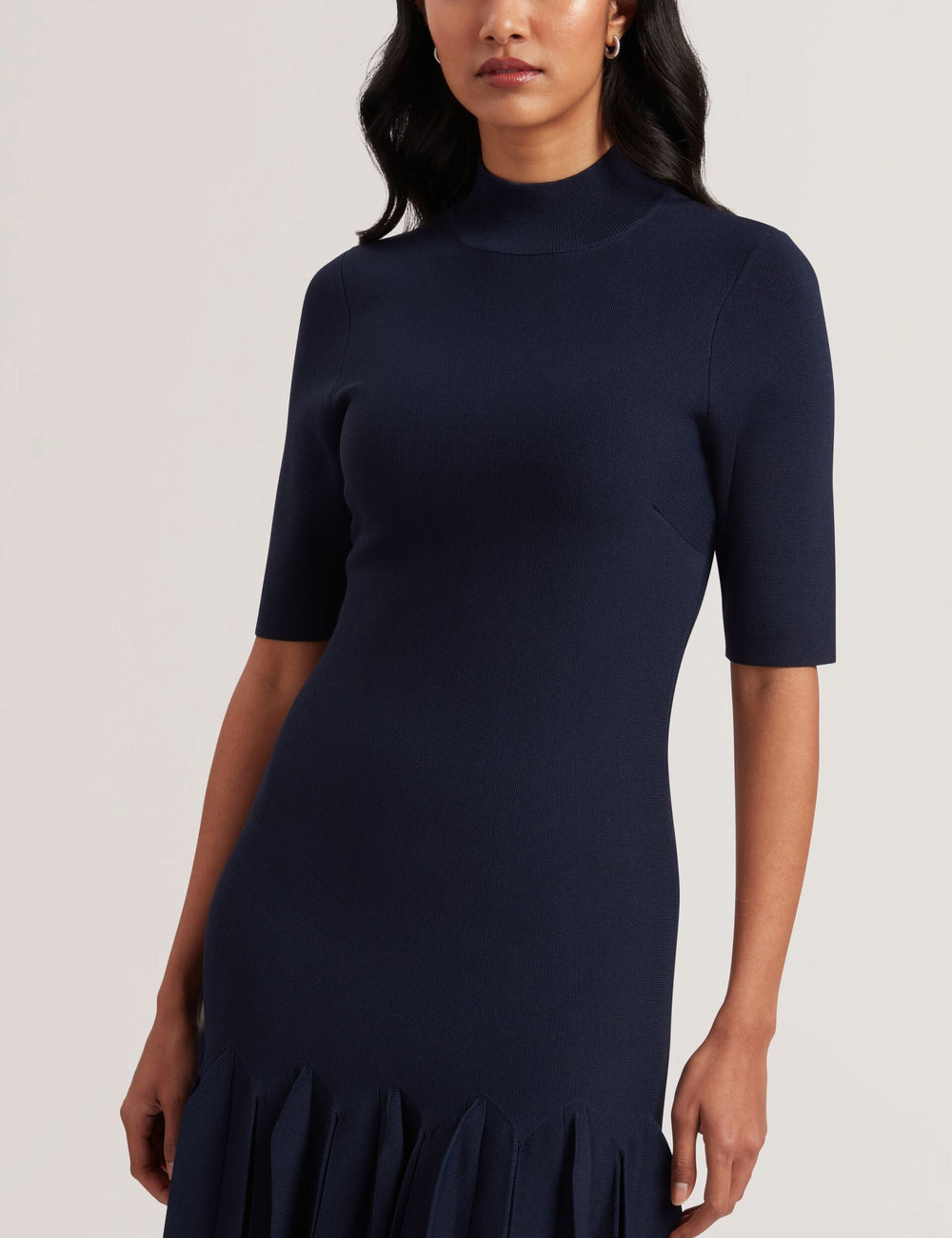 Women CANDDY - Pleated Hem Bodycon Knit Mini Dress - Ted Baker