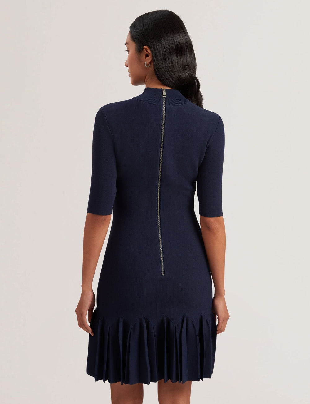 Women CANDDY - Pleated Hem Bodycon Knit Mini Dress - Ted Baker
