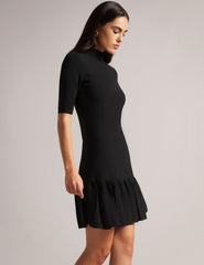 Women CANDDY - Pleated Hem Bodycon Knit Mini Dress - Ted Baker