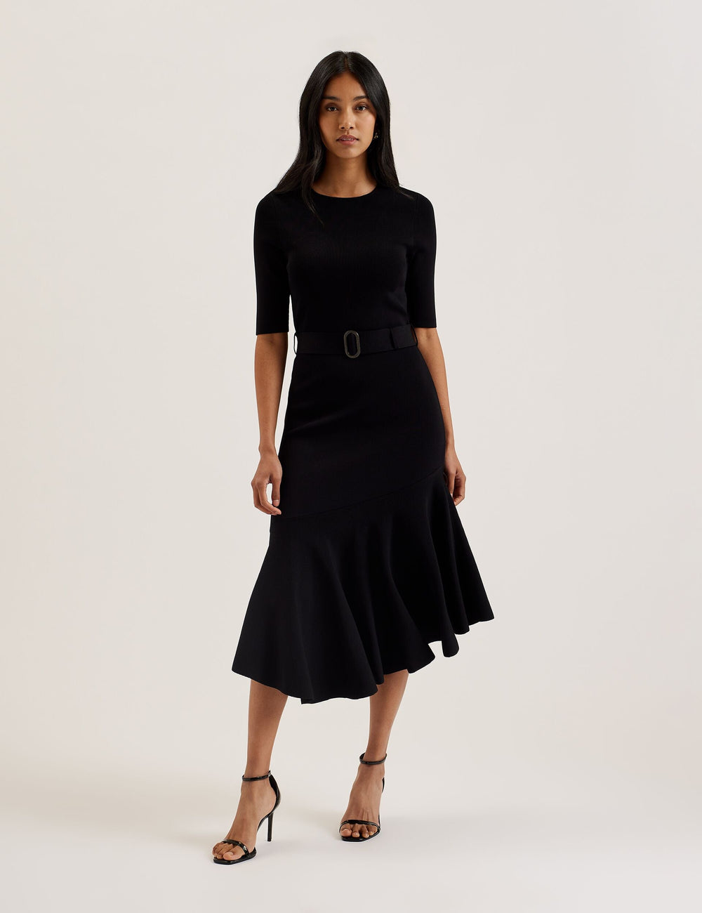 Women SAMALEE - Flippy Hem Knitted Midi Dress - Ted Baker