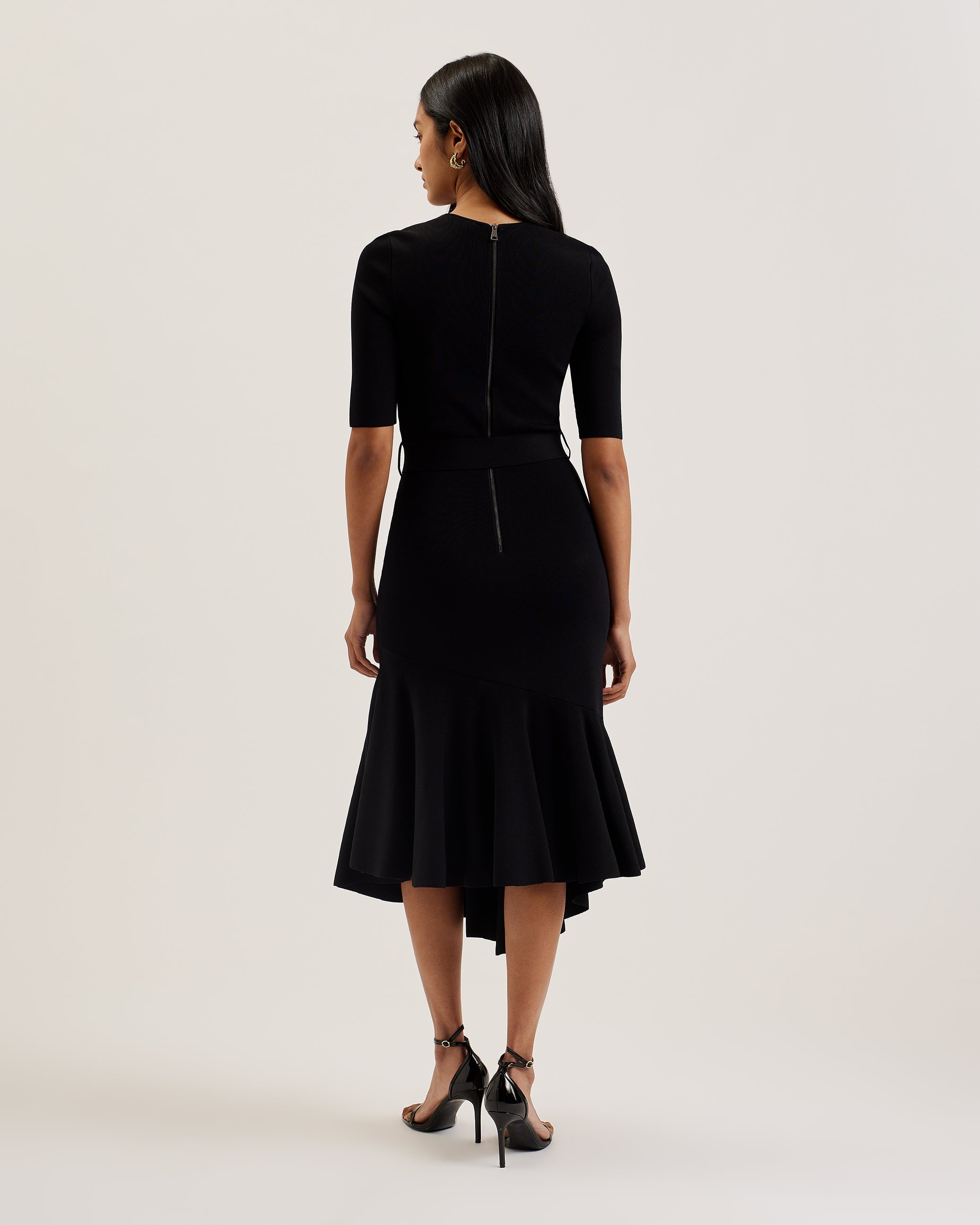 Women SAMALEE - Flippy Hem Knitted Midi Dress - Ted Baker