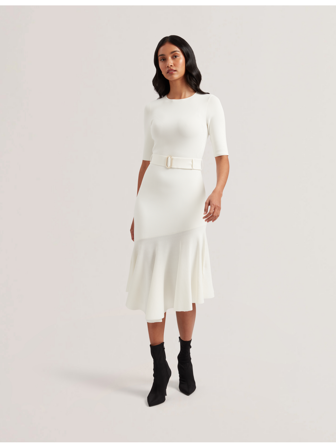 Women SAMALEE - Flippy Hem Knitted Midi Dress - Ted Baker