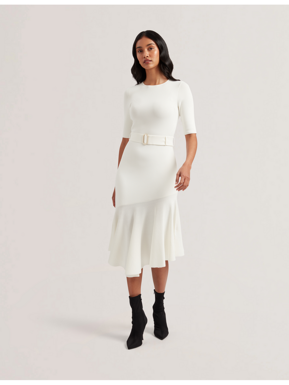 Women SAMALEE - Flippy Hem Knitted Midi Dress - Ted Baker