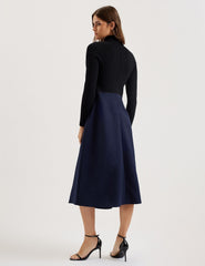 Women CHIRA - Knit Bodice Midi Dress With Wrap Skirt - Ted Baker