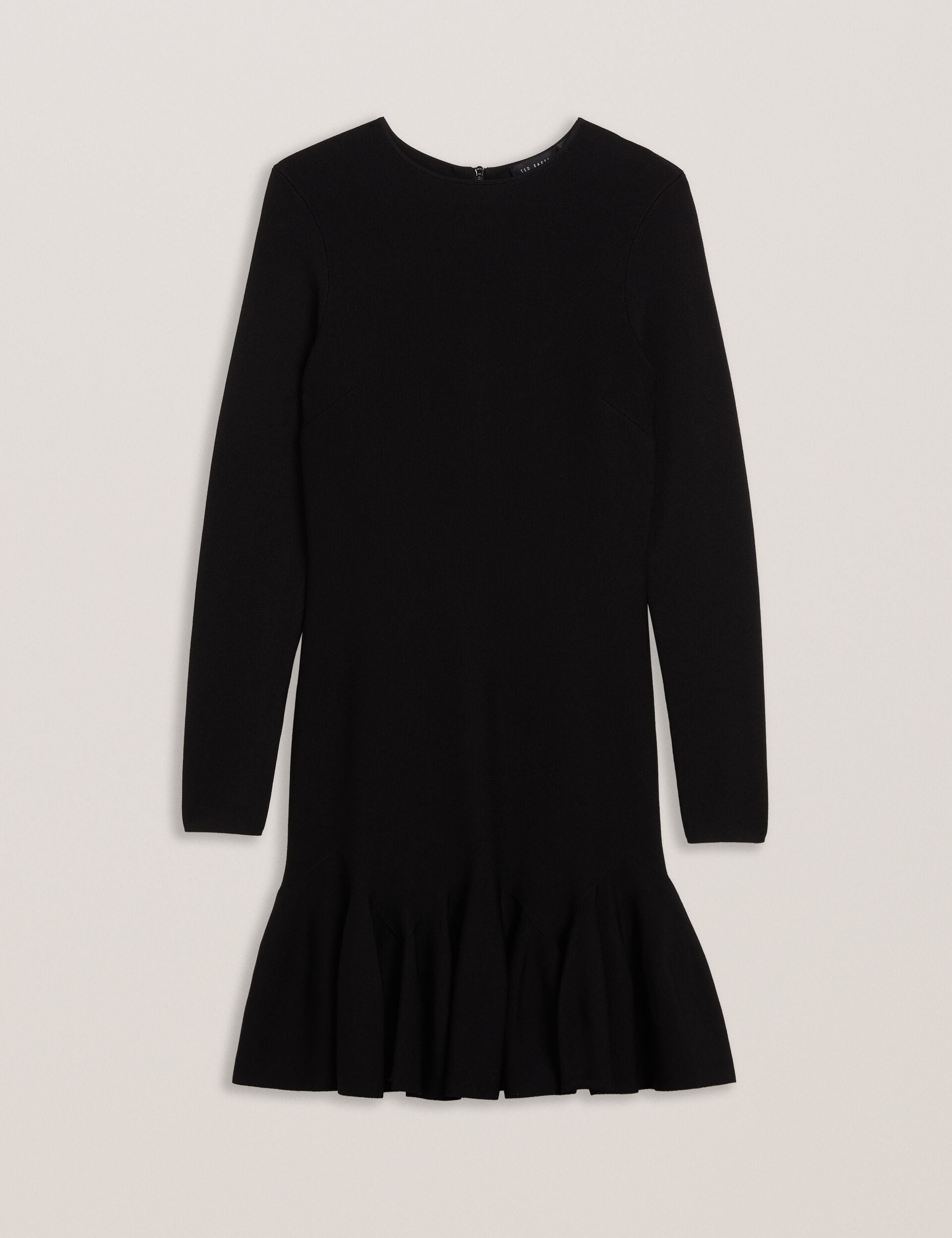 Women LOISSS - Flounce Hem Long Sleeve Knitted Mini Dress - Ted Baker