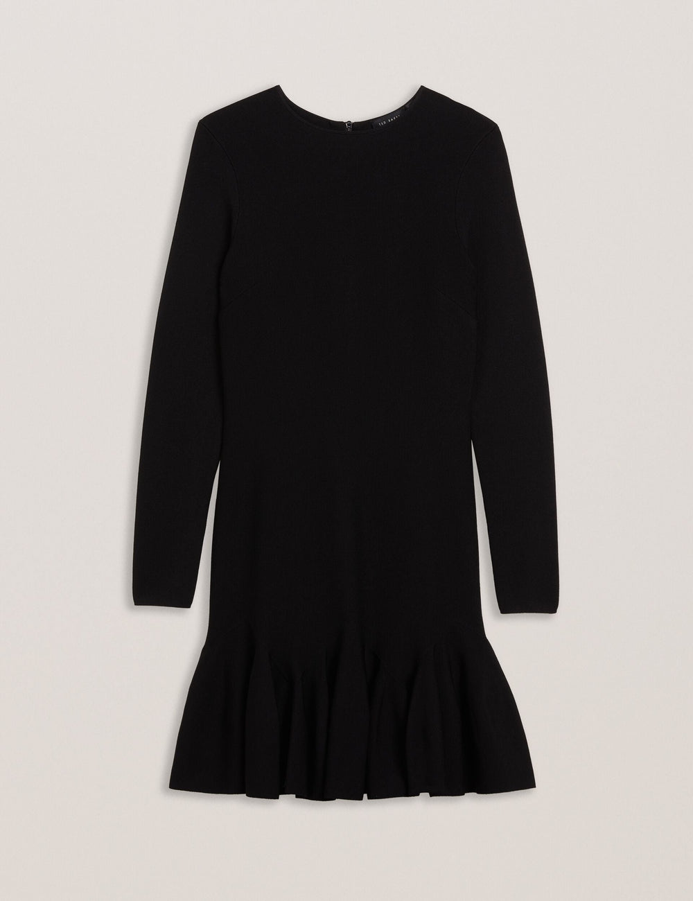 Women LOISSS - Flounce Hem Long Sleeve Knitted Mini Dress - Ted Baker