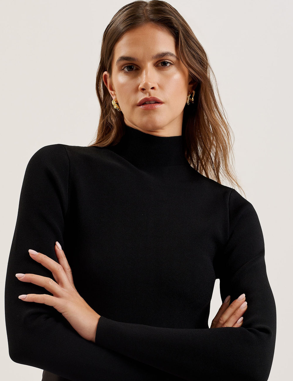 Women ASNES - Knit Bodice Midi Dress With Printed Skirt - Ted Baker