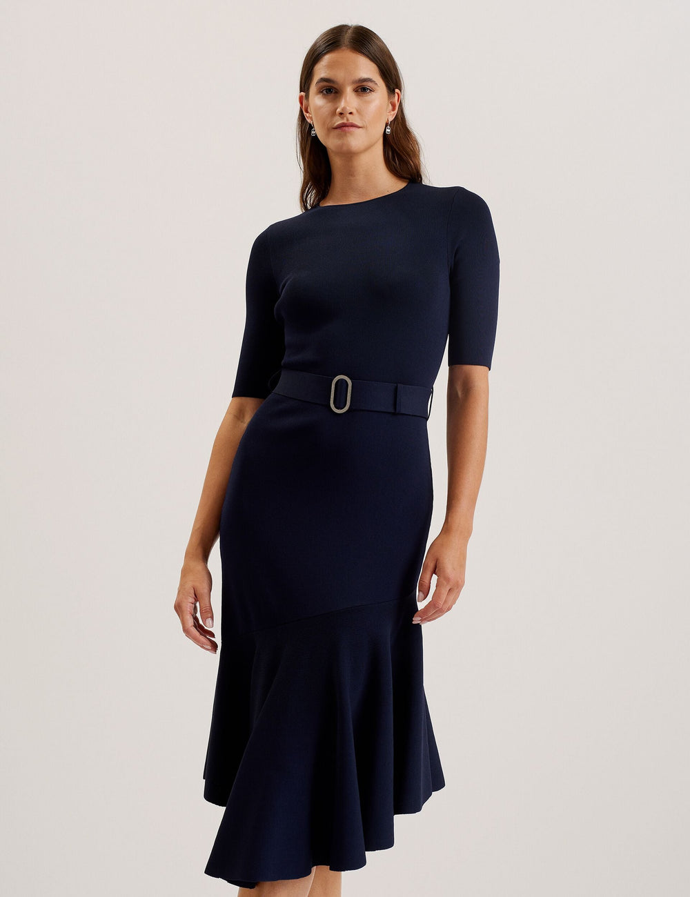Women SAMALEE - Flippy Hem Knitted Midi Dress - Ted Baker