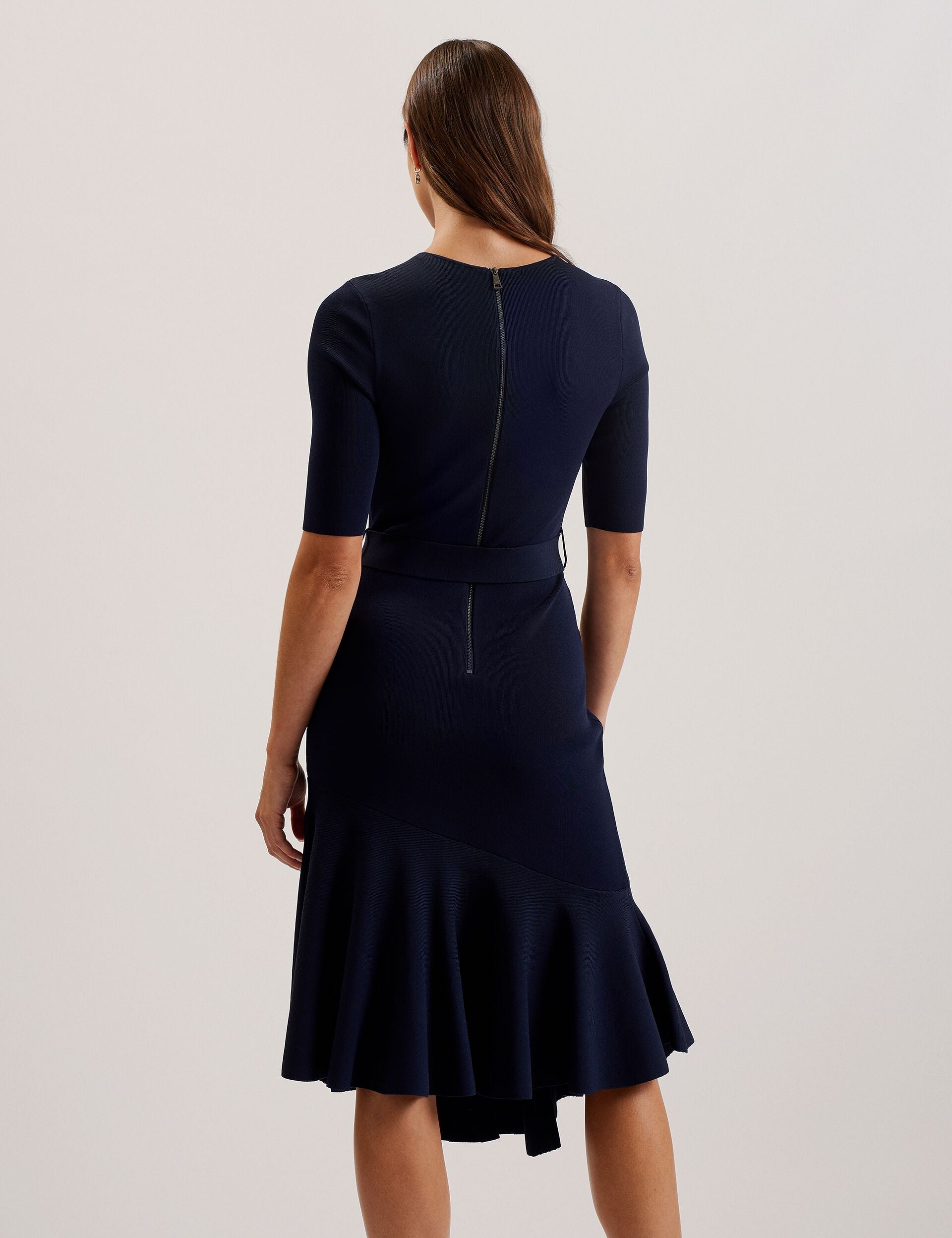 Women SAMALEE - Flippy Hem Knitted Midi Dress - Ted Baker