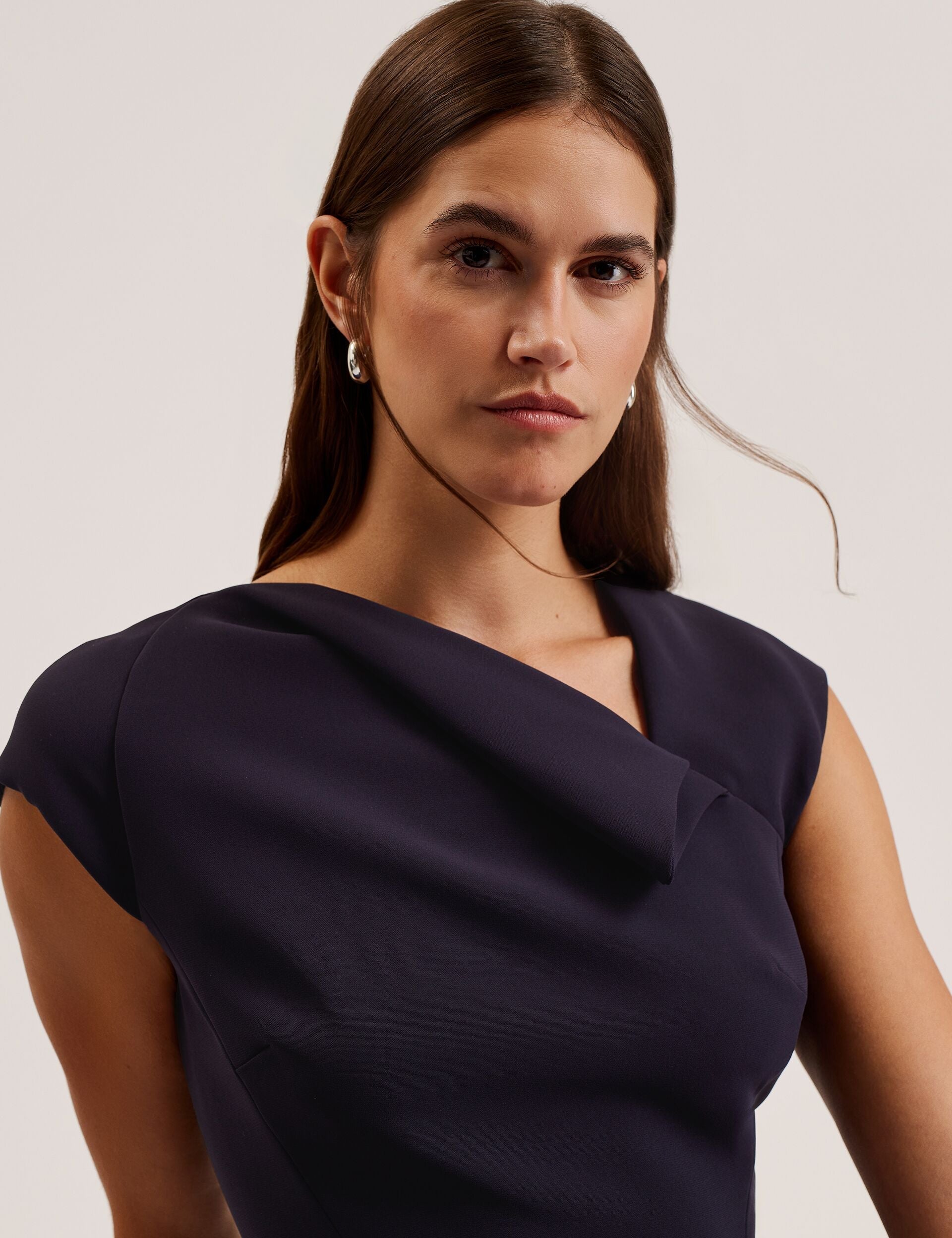 Women BAYREE - Folded Neckline Pencil Midi Dress - Ted Baker