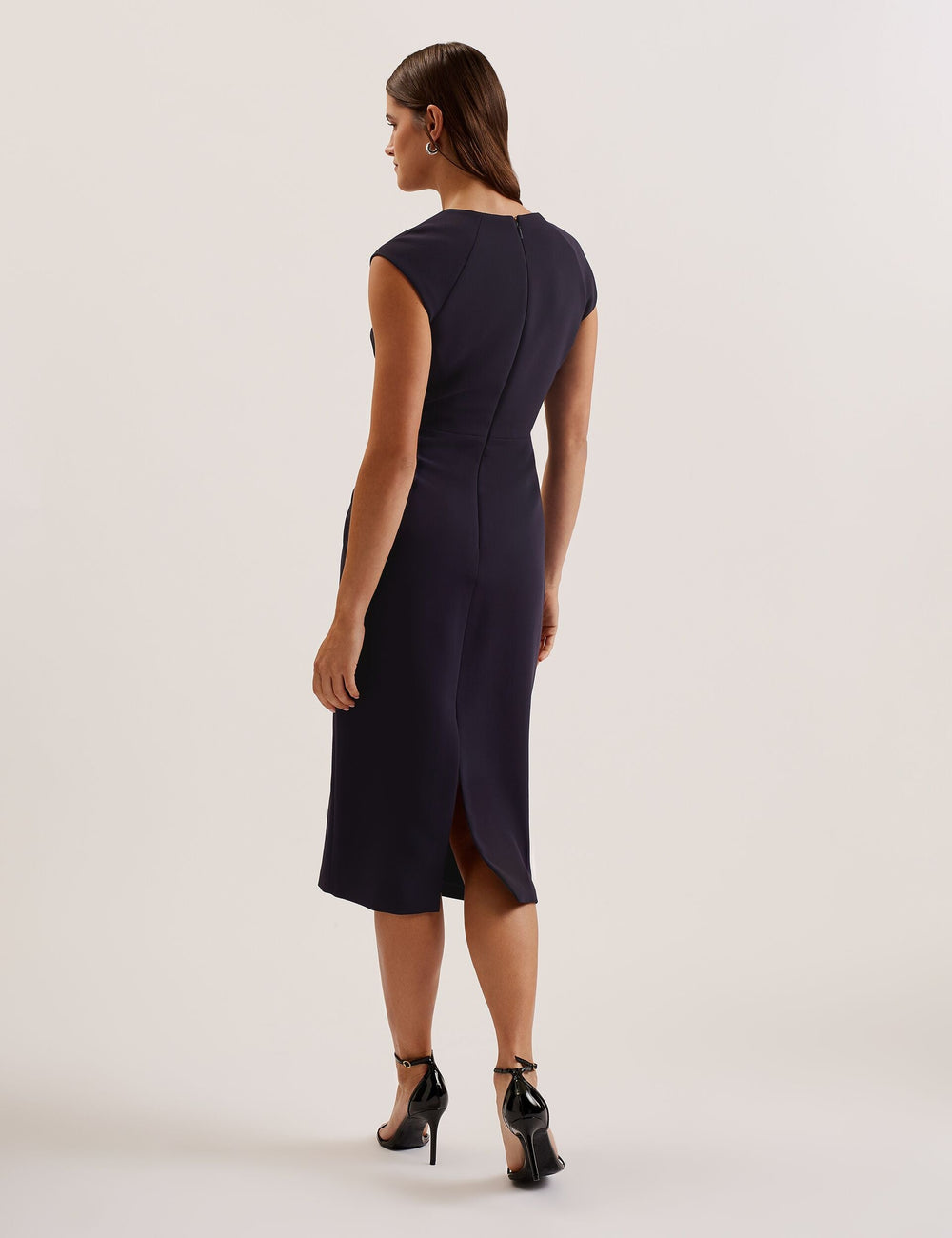 Women BAYREE - Folded Neckline Pencil Midi Dress - Ted Baker