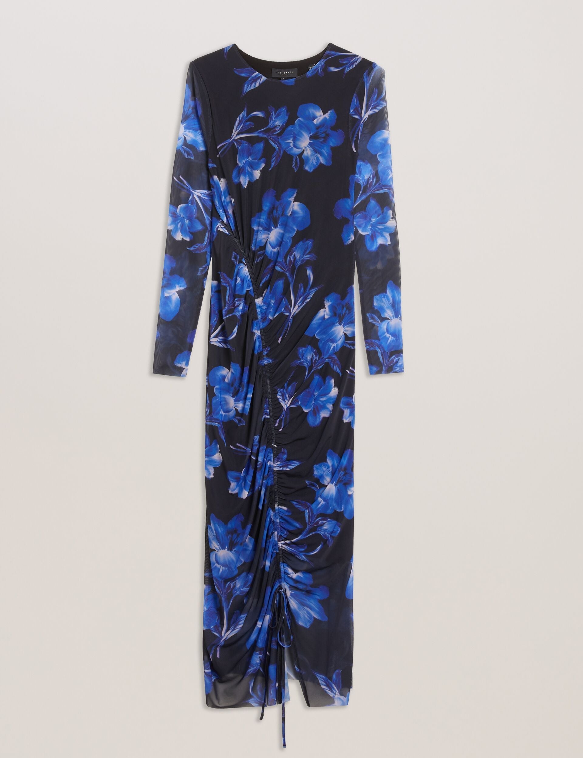 Women MARLIYY - Floral Print Bodycon Mesh Midi Dress - Ted Baker