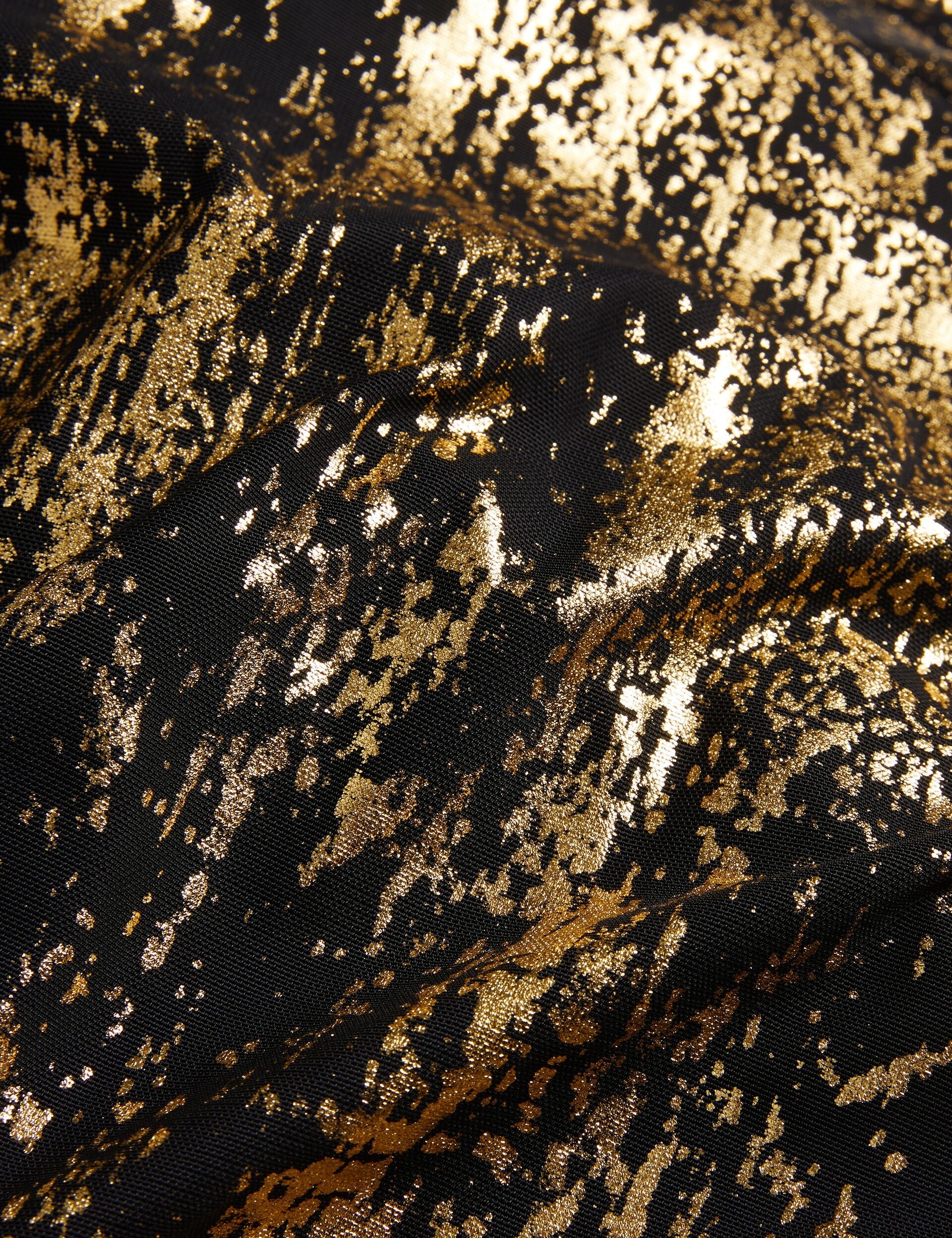 Women JUNHAA - Foil Print Long Sleeve Mesh Midi Dress - Ted Baker