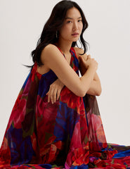 Women RABIUSA - Organza Tropical Bloom V neck Maxi dress - Ted Baker