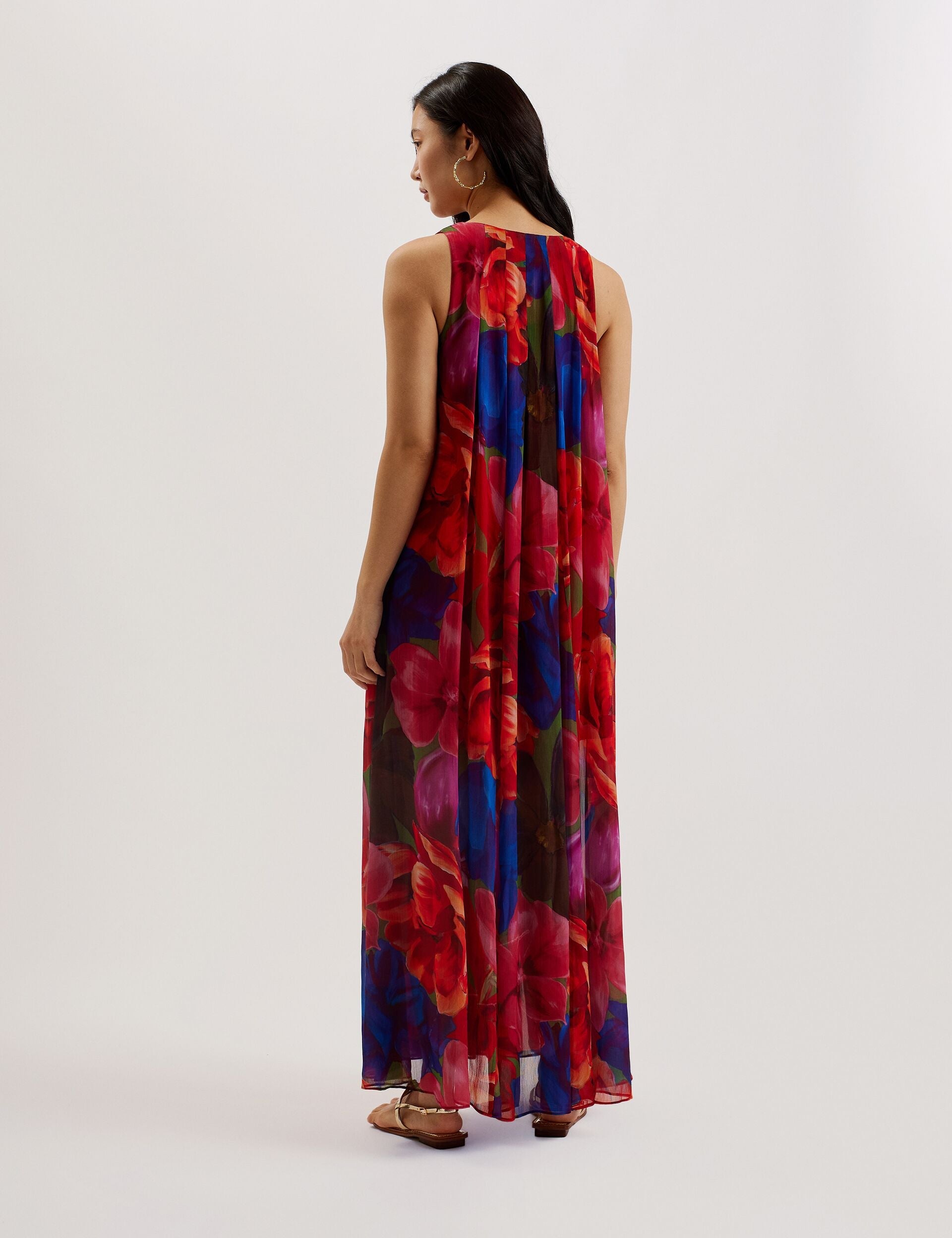 Women RABIUSA - Organza Tropical Bloom V neck Maxi dress - Ted Baker