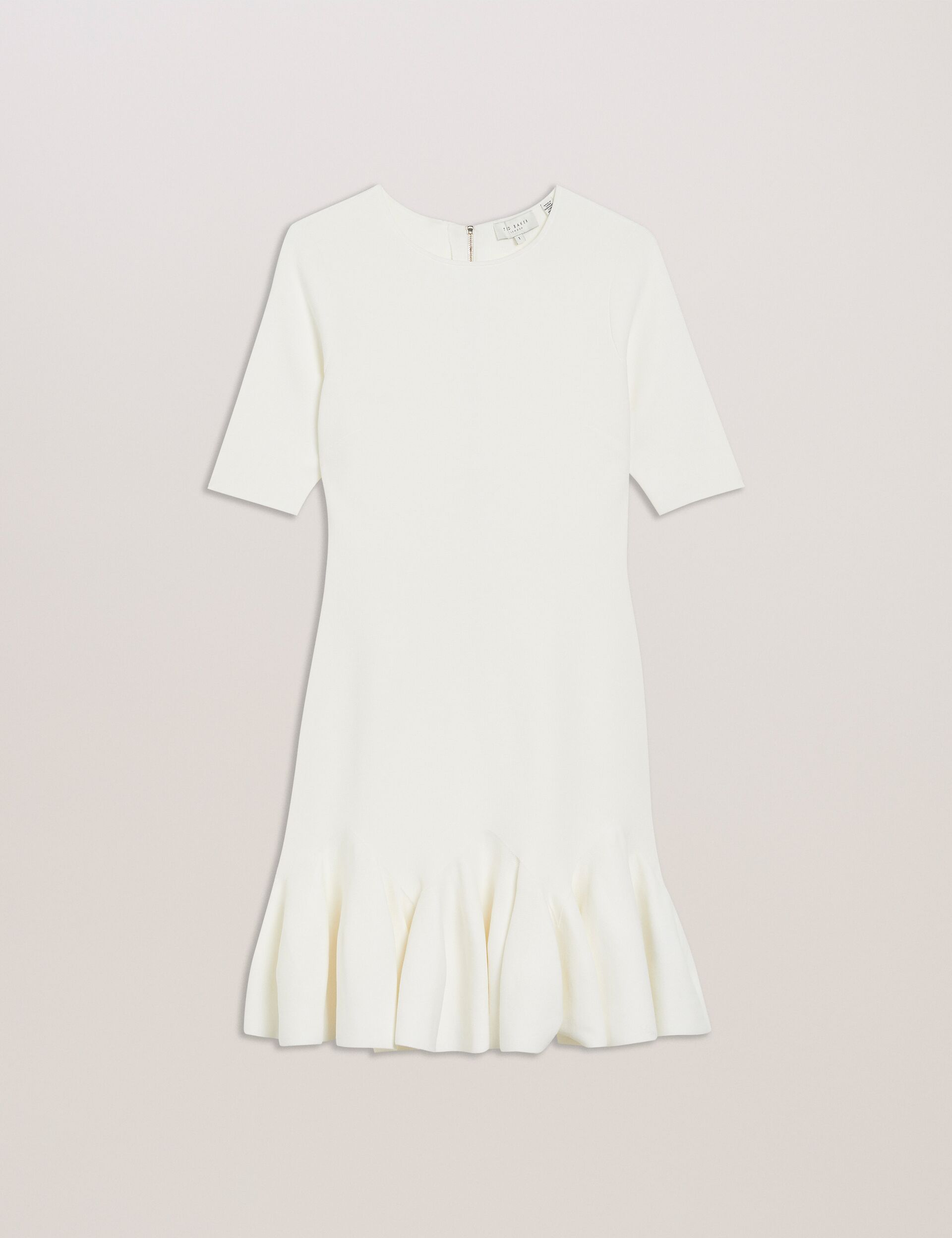 Women ALZANN - Pleated Hem Knitted Bodycon Mini Dress - Ted Baker