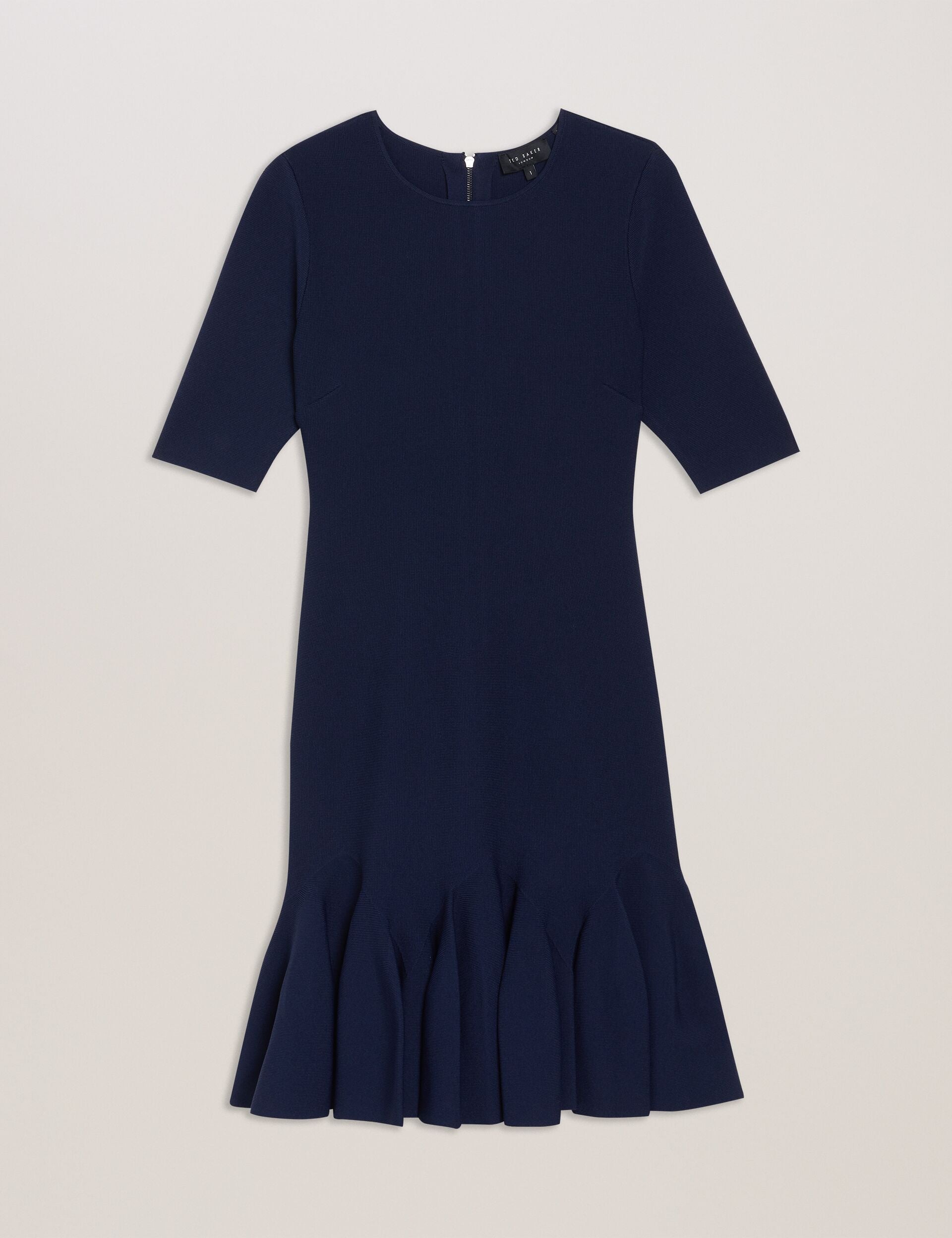 Women ALZANN - Pleated Hem Knitted Bodycon Mini Dress - Ted Baker