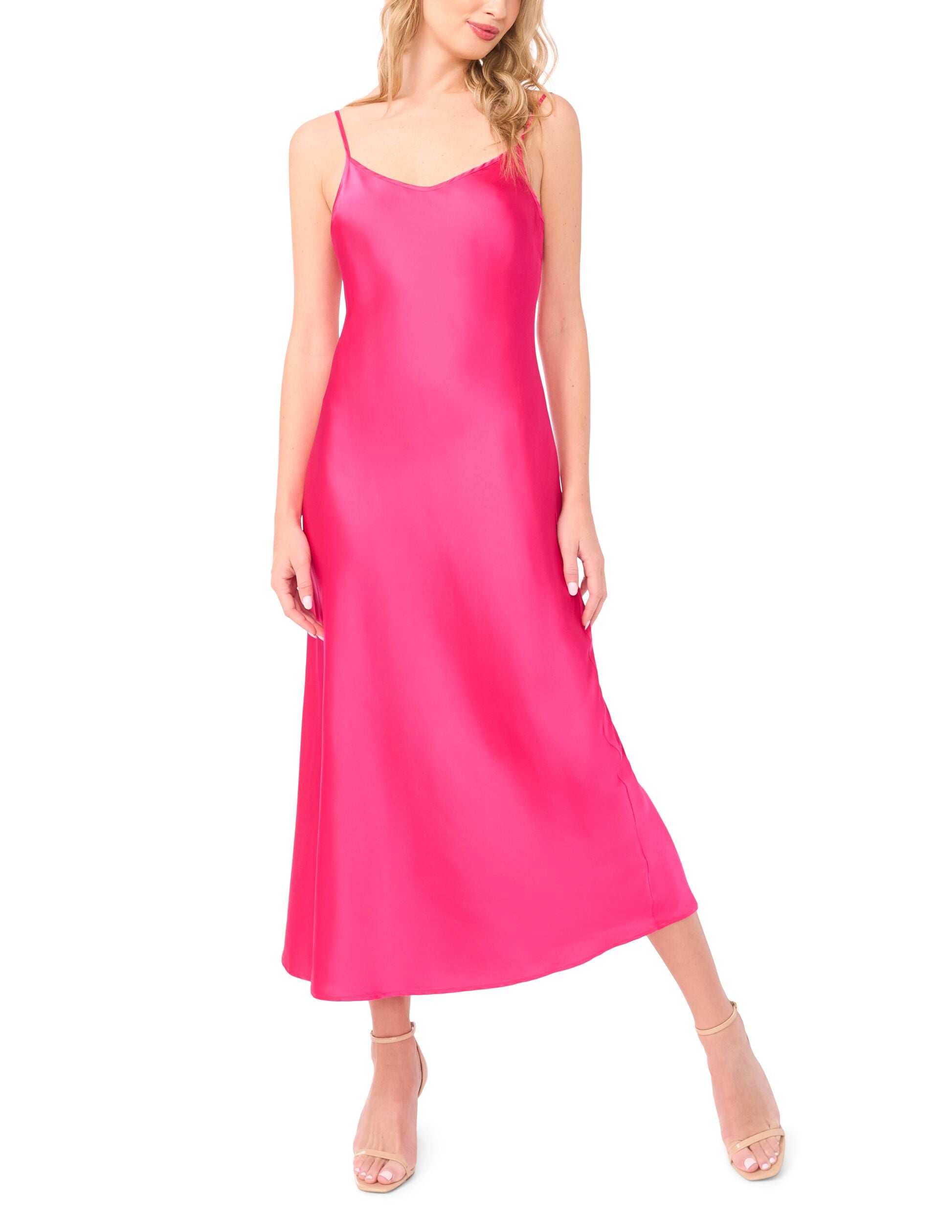 Women MIDORI 2-in-1 Knit Tank Satin Midi Dress - Ted Baker
