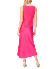 Women MIDORI 2-in-1 Knit Tank Satin Midi Dress - Ted Baker