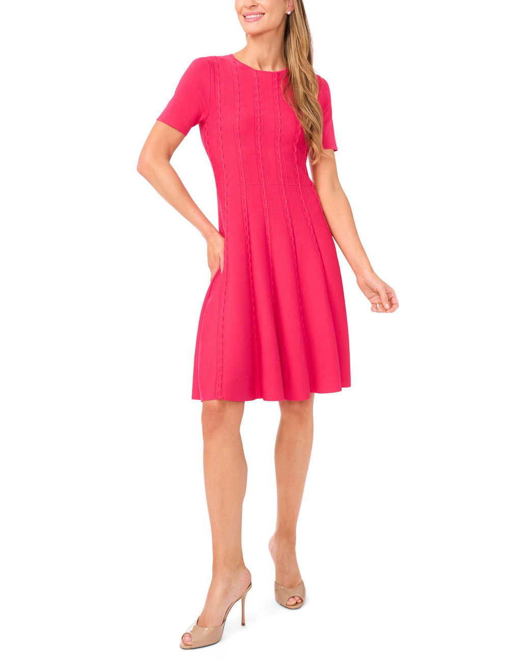 Women ELLA Ribbon Stitch Knit Mini Dress - Ted Baker