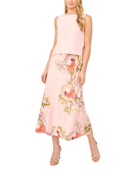 Women MIDORI 2-in-1 Knit Tank Floral Midi Dress - Ted Baker