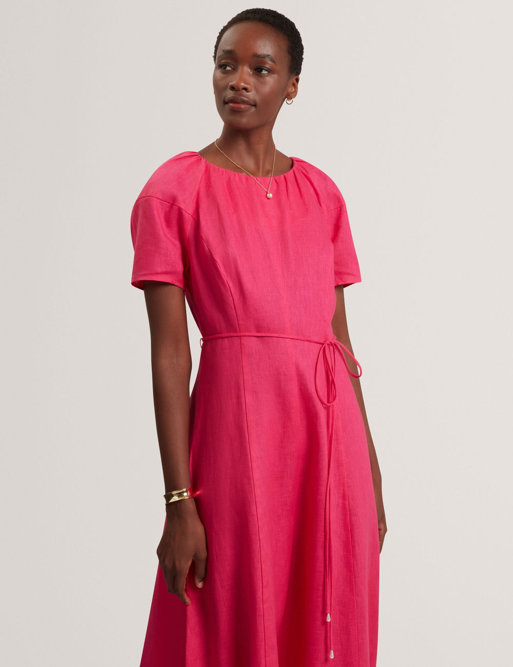 Women ALLISON Linen Raglan Sleeve Maxi Dress - Ted Baker