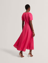 Women ALLISON Linen Raglan Sleeve Maxi Dress - Ted Baker
