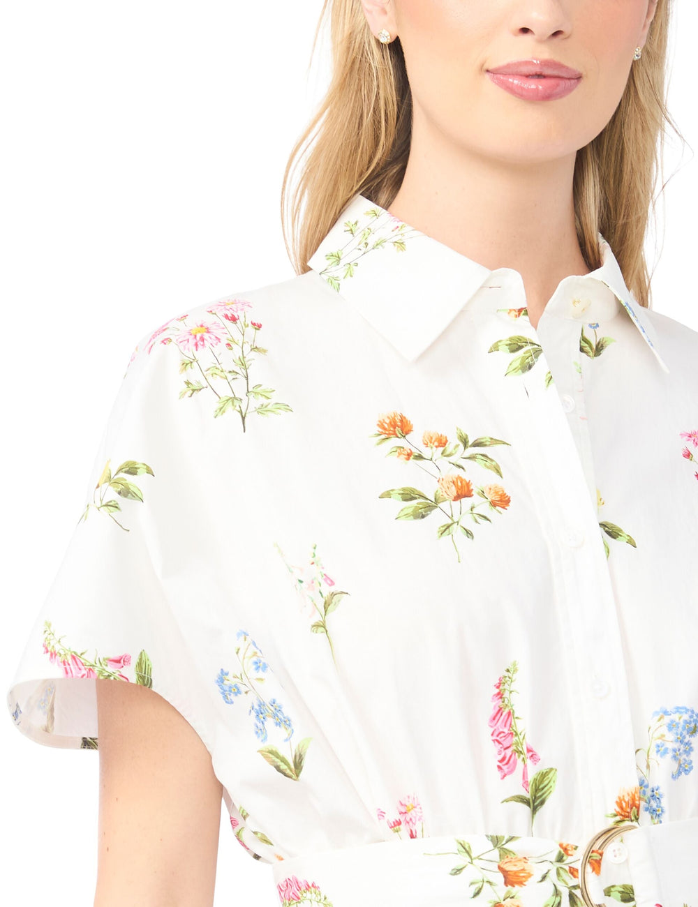 Women RILEY Floral Belted Midi Shirt Dress - Ted Baker