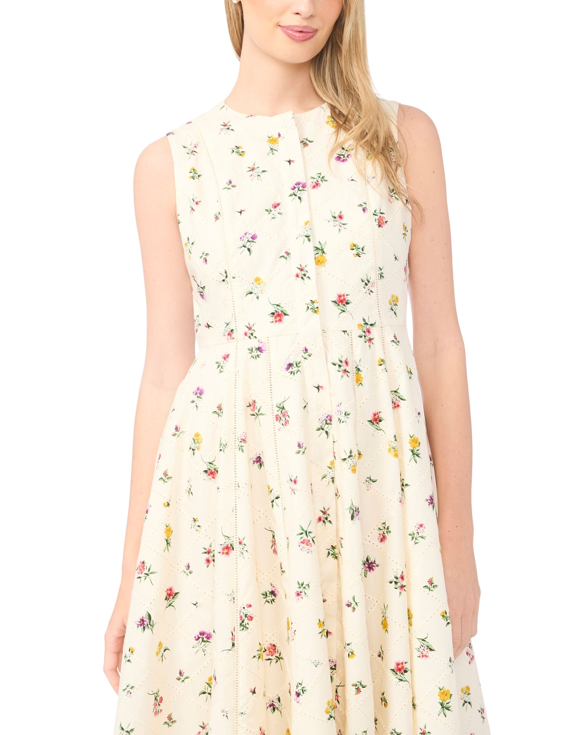 Women JOANNE Wildflower Sleeveless Smock Midi Dress - Ted Baker