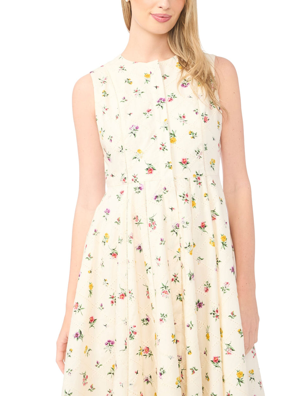 Women JOANNE Wildflower Sleeveless Smock Midi Dress - Ted Baker