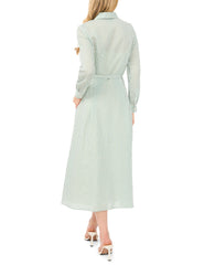 Women LYNN Striped Belted Midi Shirt Dress - Ted Baker