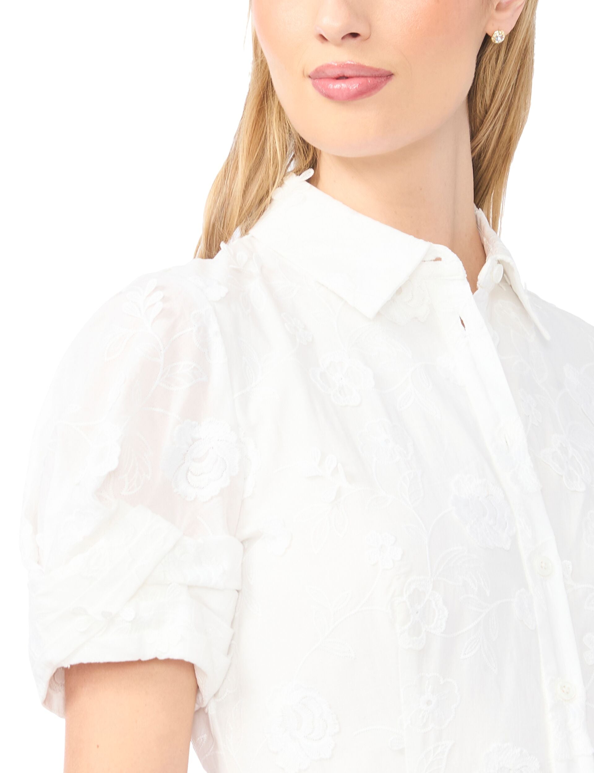Women VIOLET Floral Embroidery Midi Shirt Dress - Ted Baker