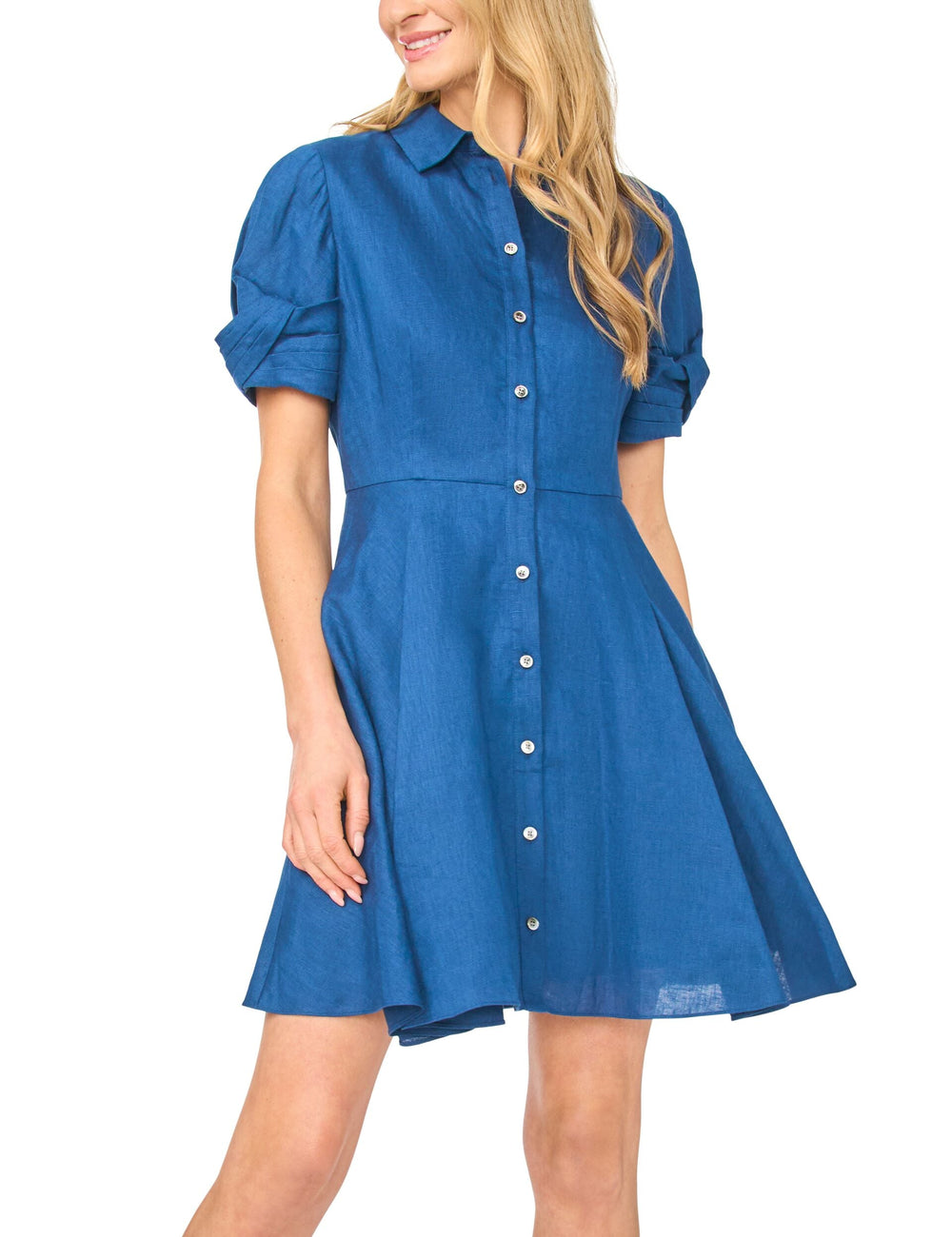 Women STINA Linen Chambray Mini Shirt Dress - Ted Baker