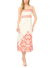 Women NOEMI Printed Detail Strappy Linen Sundress - Ted Baker