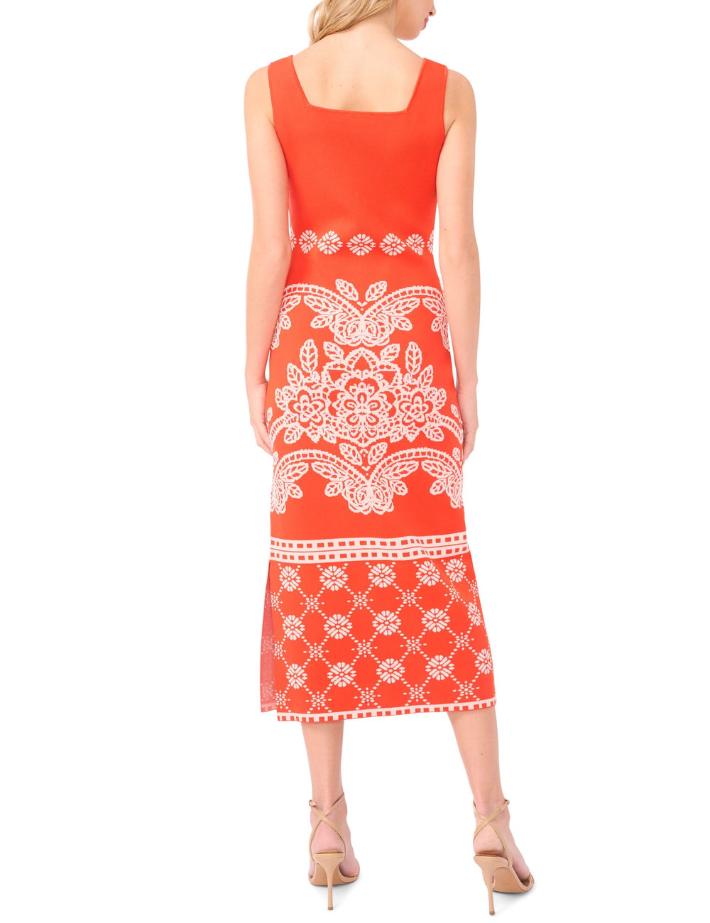 Women SASHA Jacquard Print Sleeveless Knit Midi Dress - Ted Baker