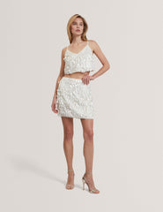 Women SERRES Sequin Strappy Cropped Cami Top - Ted Baker