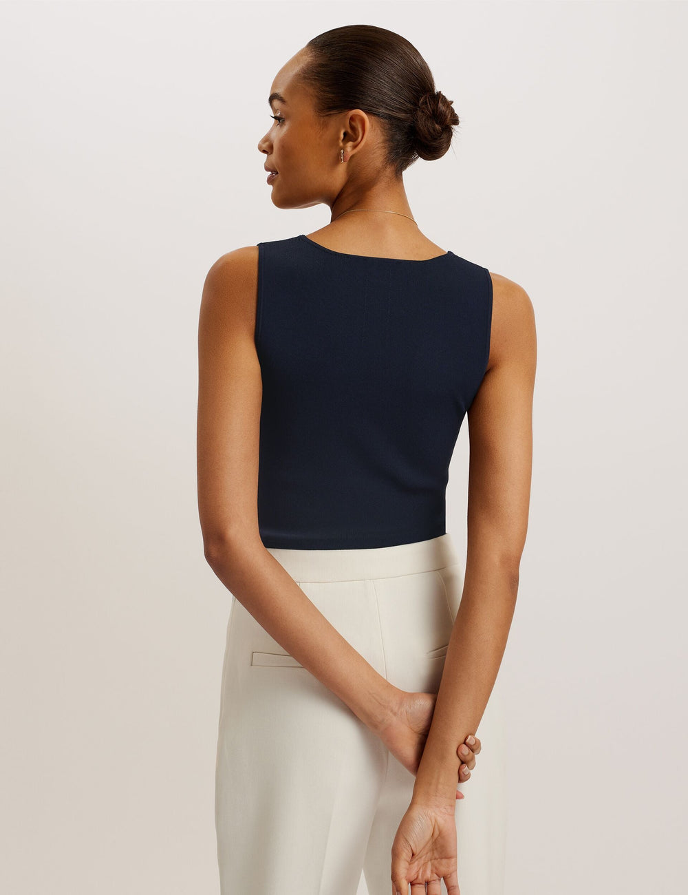 Women JOSIIY - V Neck Slim Fit Sleeveless Knit Top - Ted Baker