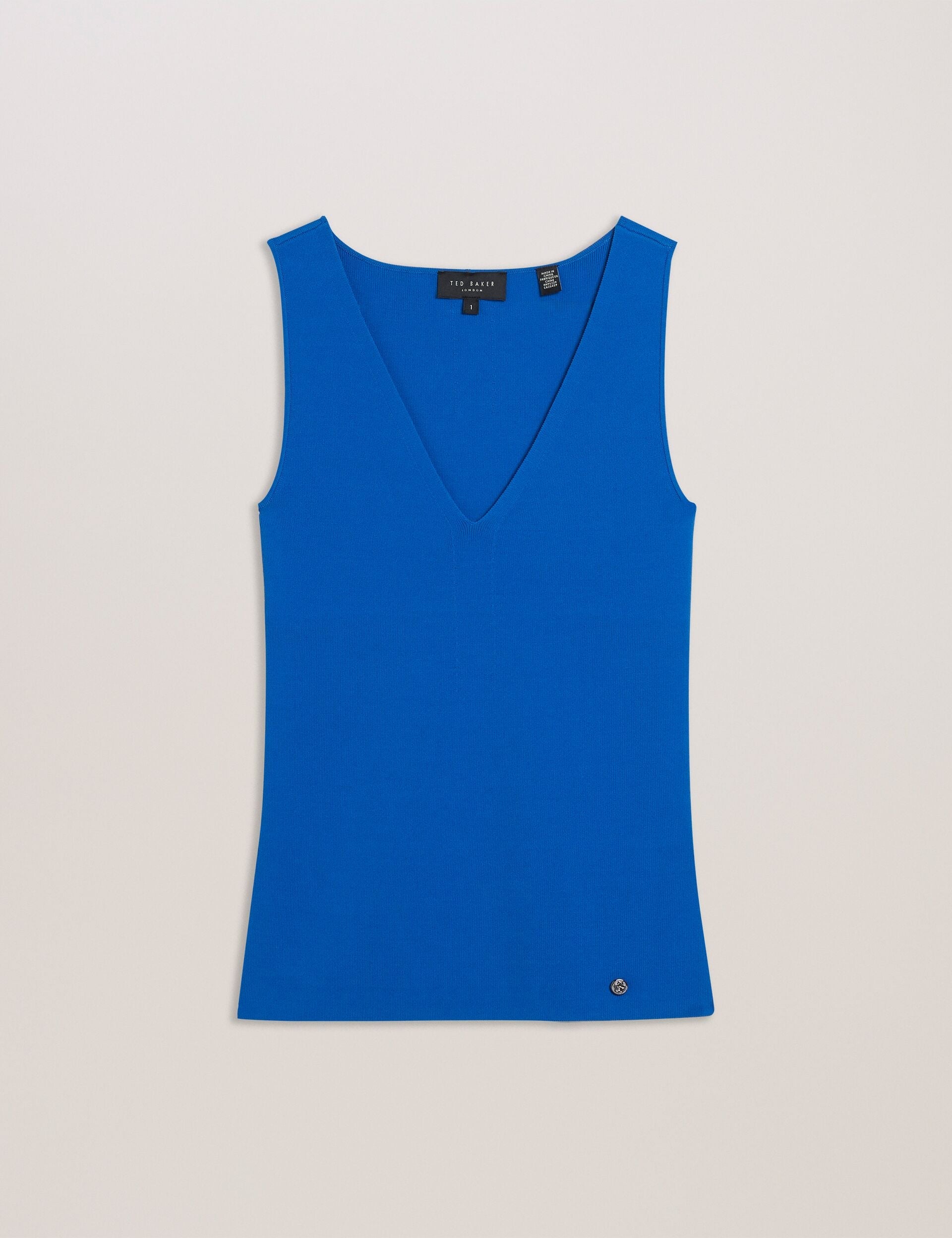 Women JOSIIY - V Neck Slim Fit Sleeveless Knit Top - Ted Baker