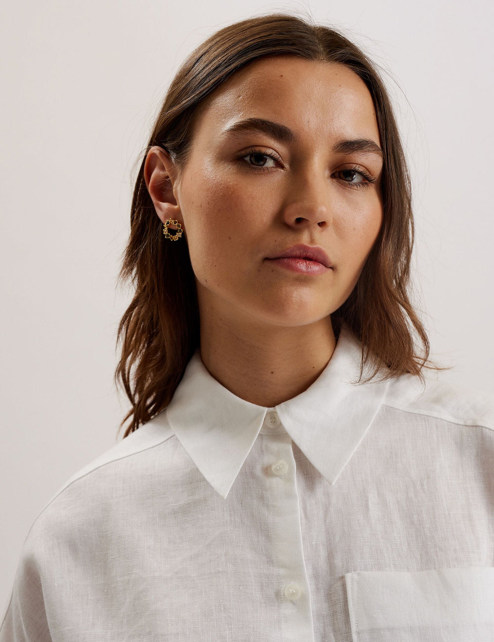 Women TOLOCA - Oversized Linen Shirt - Ted Baker